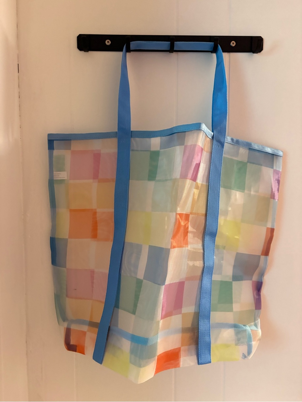 Target Checkered Multi Colored Beach Bag